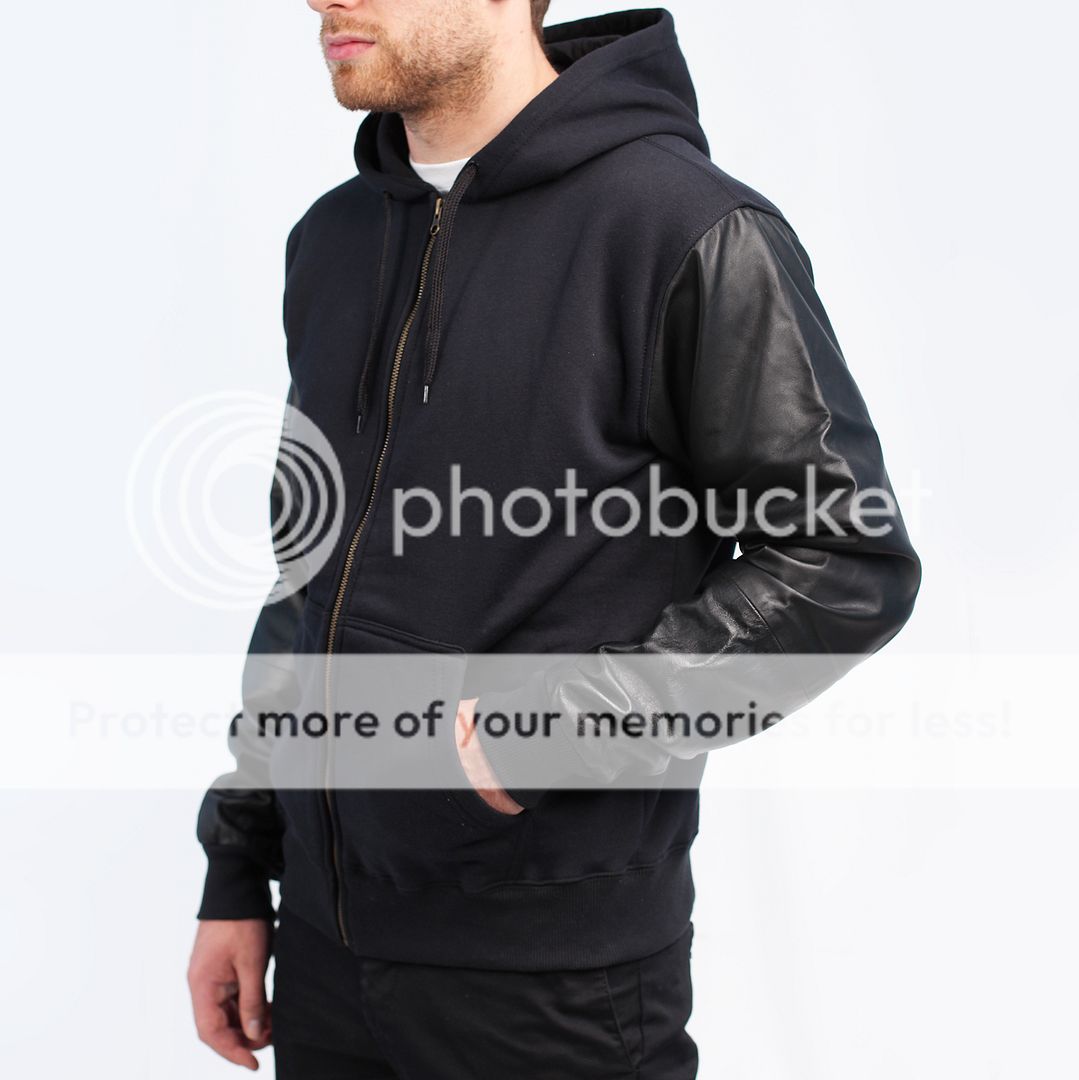 Black sweatshirt leather sleeves Buy Lot78 Men's Black Leather Sleeve Sweatshirt. Similar products also available. SALE now on!Price: $
